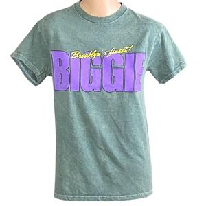 Notorious B.I.G. Shirt Mens Small Green‎ Rap Hip Hop Graphic 1994 Biggie Smalls